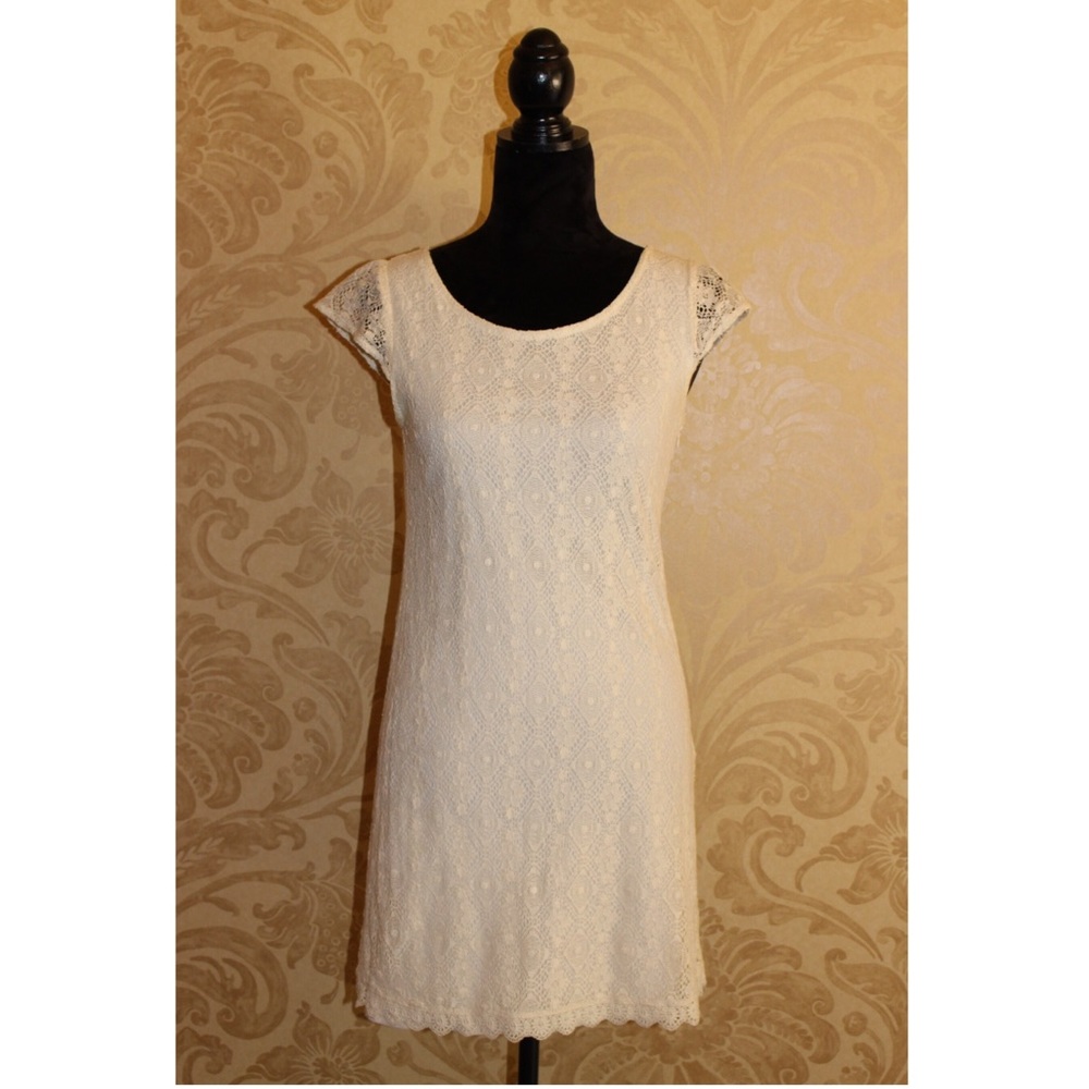 Annabella White Lace Sundress Size Small